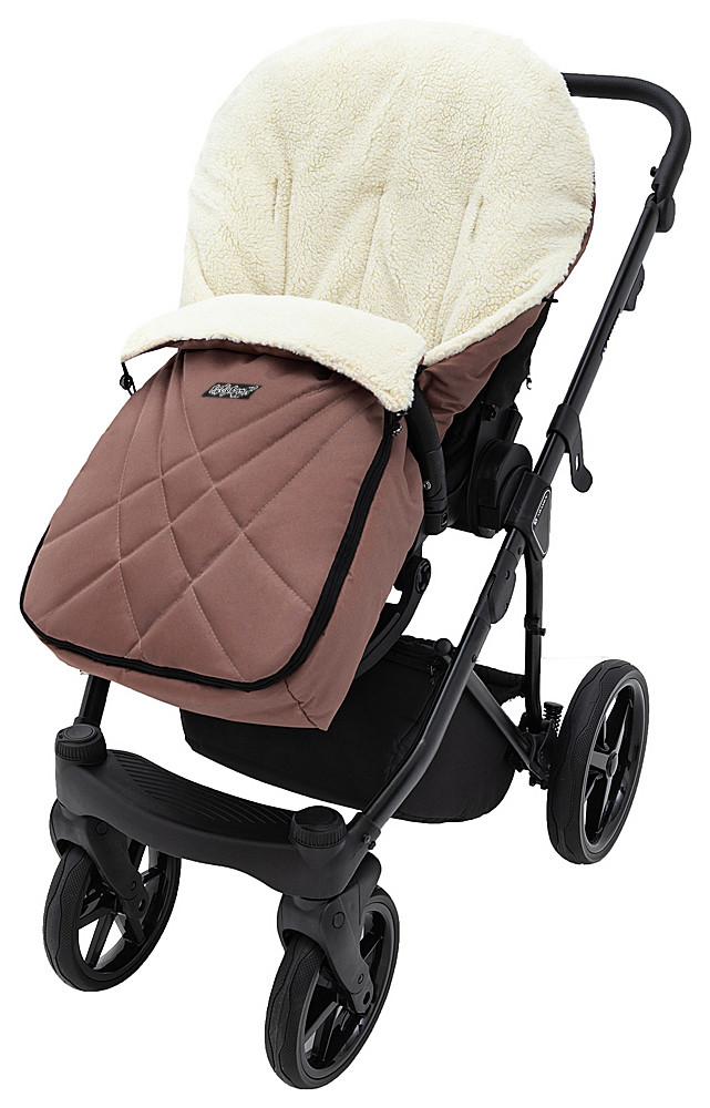 Зимовий конверт Babyroom Wool N-8 chocolate шоколад - Зображення 4