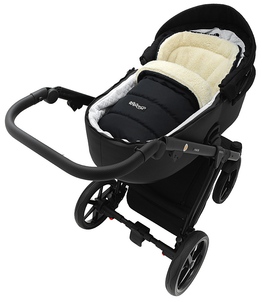 Зимовий конверт Babyroom Wool N-20 black чорний - Зображення 6