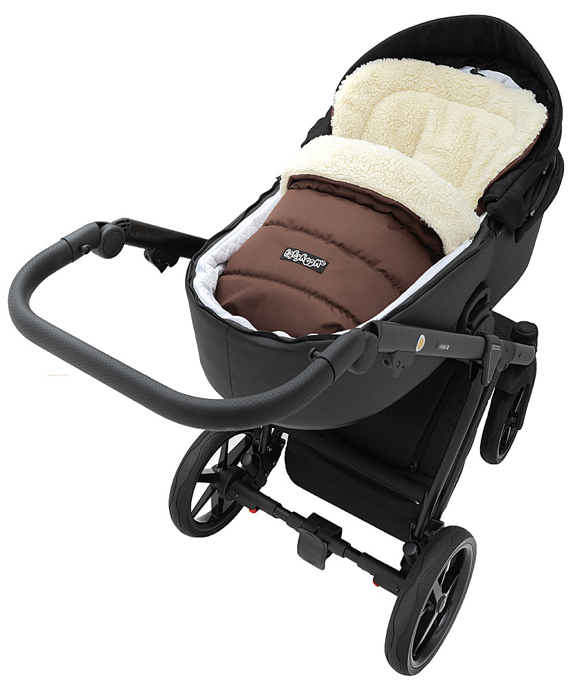 Зимовий конверт Babyroom Wool N-20 chocolate шоколад - Зображення 6
