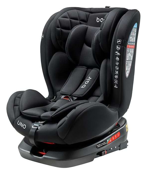 Автокрісло Bair Uno 360 i-size Iso-fix TB-01 total black
