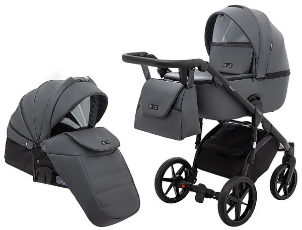Коляска 2 в 1 Adamex Nola Eco SA-5 графіт