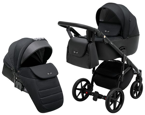 Коляска 2 в 1 Adamex Nola PS-1 чорний