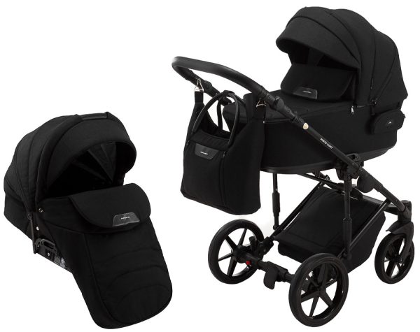 Коляска 2 в 1 Adamex Porto Light Lux TK-53 чорний