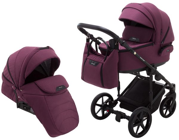 Коляска 2 в 1 Adamex Porto Light Tip TK-80 бордовий