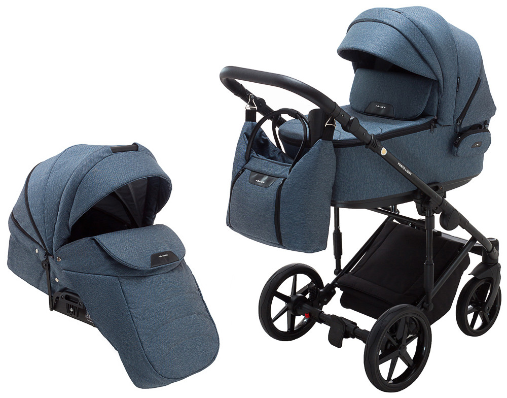 Коляска 2 в 1 Adamex Porto Light Tip TK-81 синій