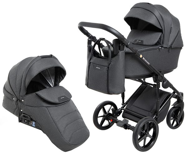 Коляска 2 в 1 Adamex Porto Light Tip TK-79 чорний