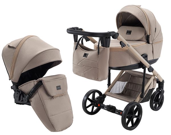 Коляска 2 в 1 Adamex Dolce Natura 4 cappuccino