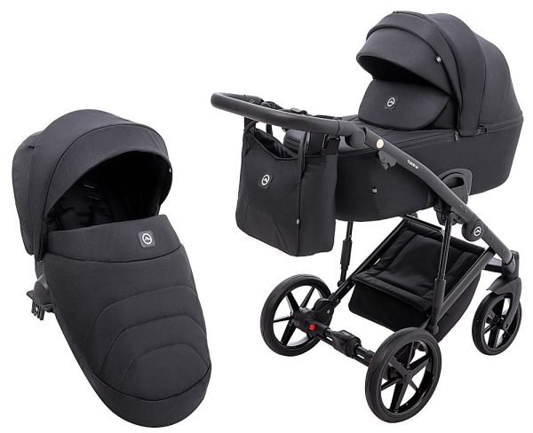 Коляска 2 в 1 Adamex Mobi Air Thermo New Lux TK-53 чорний