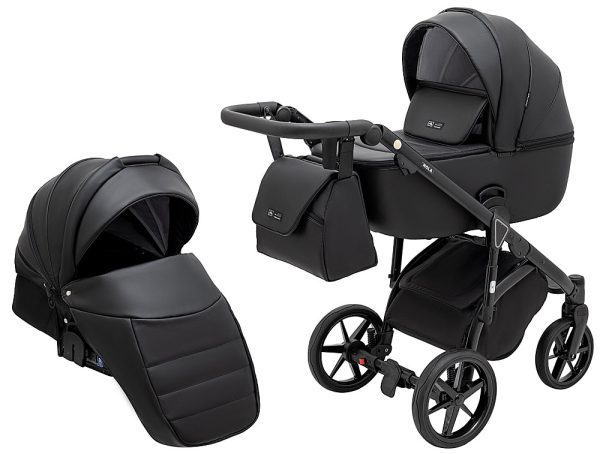 Коляска 2 в 1 Adamex Nola Eco SA-2 чорний