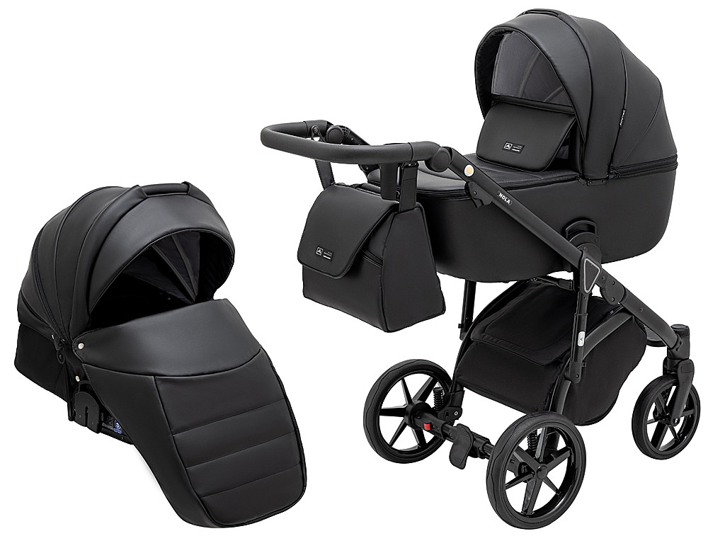 Коляска 2 в 1 Adamex Nola Eco SA-2 чорний