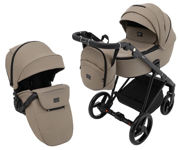 Коляска 2 в 1 Adamex Blanc Eco SA-9 темний капучино