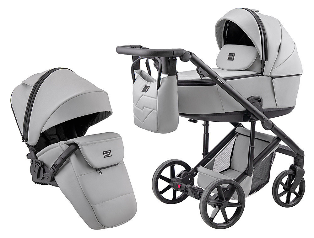 Коляска 2 в 1 Adamex Dolce Eco SA-3 світло-сірий