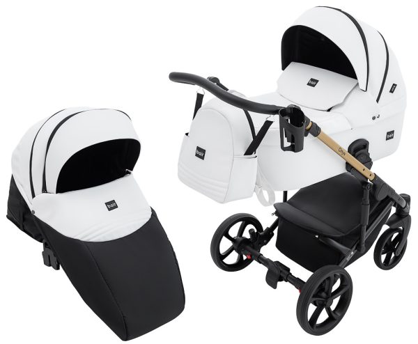 Коляска 2 в 1 Bair Onyx ECO OE-02 білий