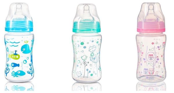 Пляшка антиколікова з широким отвором 240 мл. BabyOno (0+)