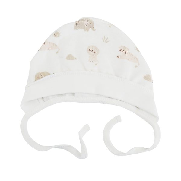 Чепчик - Молочний з малюнком