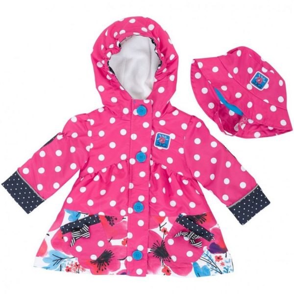 Демісезонний плащ Deux par Deux PF66 - Рожевий
