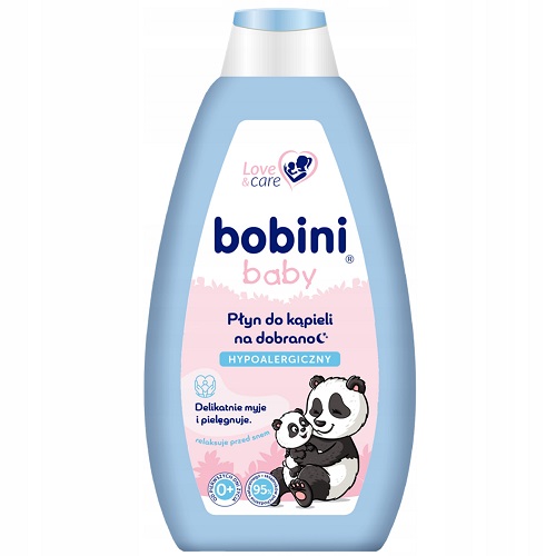 Дитячий гель для купання перед сном гіпоалергений, 500 мл. - (0+) / «Bobini» BabyOno