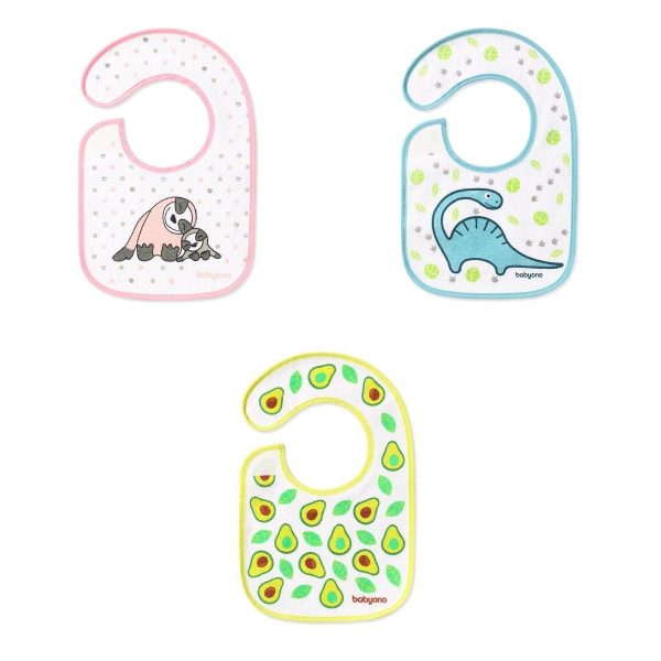 Нагрудник махровий «Я ЇМ І Я РОСТУ»(3м+) BabyOno
