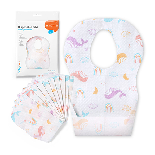 Нагрудник одноразовий м'який BabyOno (10 шт/уп.) (23,5 см x 34,5 см)