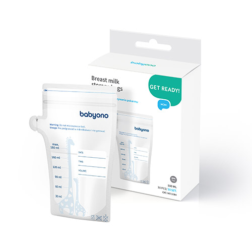 Пакети для зберігання грудного молока 180 мл. BabyOno (30 шт)