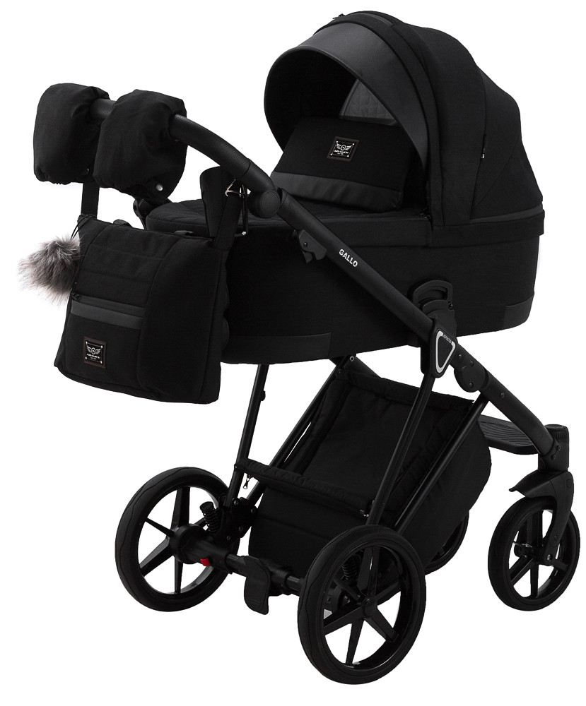 Коляска 2 в 1 Adamex Gallo Thermo GA-12 black diamond - Зображення 2