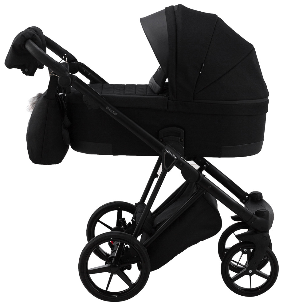 Коляска 2 в 1 Adamex Gallo Thermo GA-12 black diamond - Зображення 3