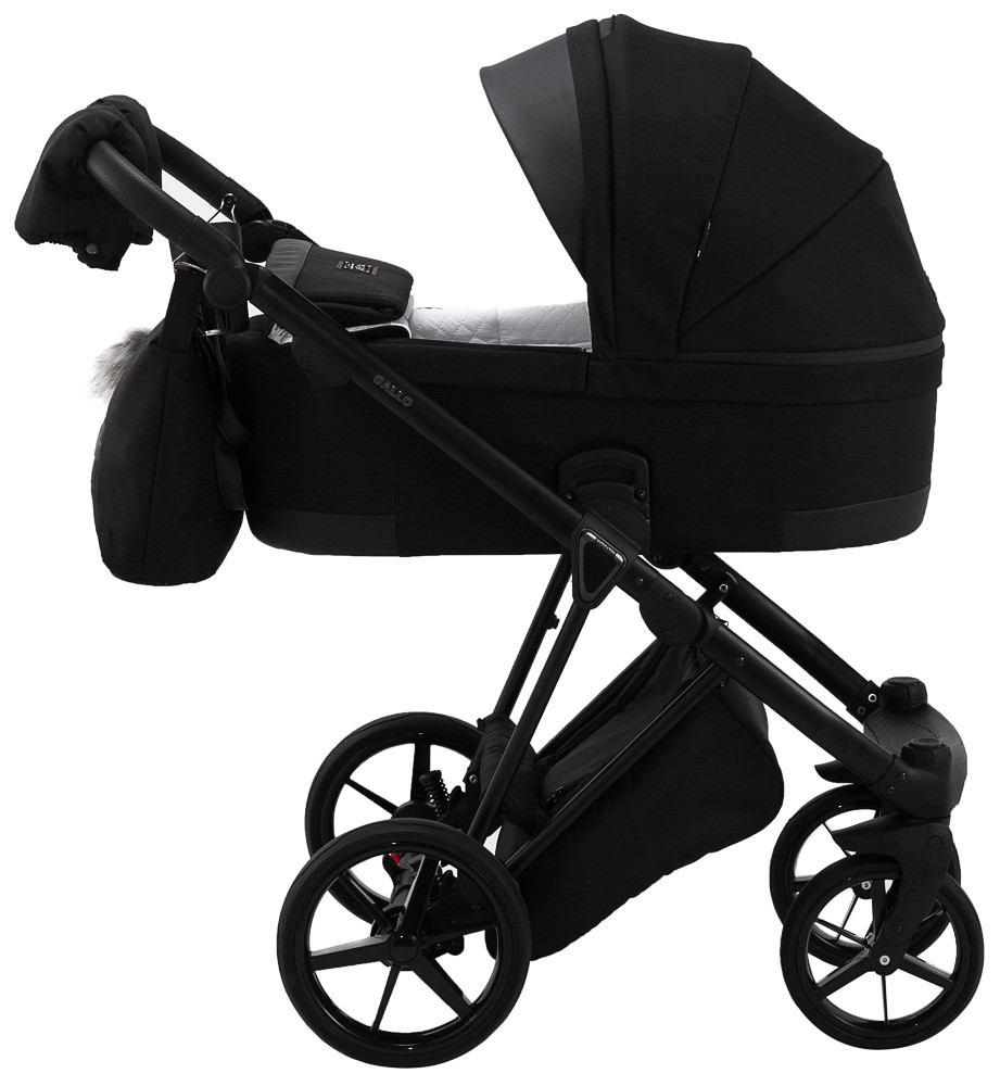 Коляска 2 в 1 Adamex Gallo Thermo GA-12 black diamond - Зображення 4