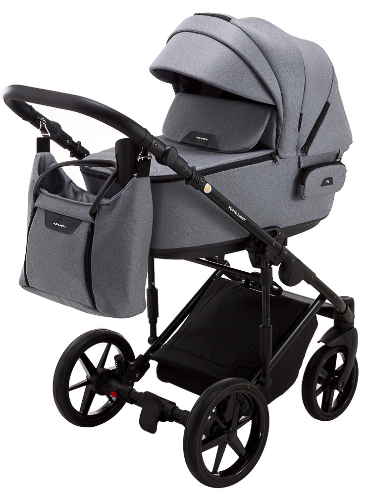 Коляска 2 в 1 Adamex Porto Light Tip TK-60 темно-сірий - Зображення 2