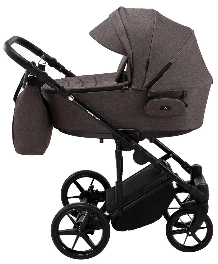 Коляска 2 в 1 Adamex Porto Light Tip TK-21 шоколад - Зображення 3