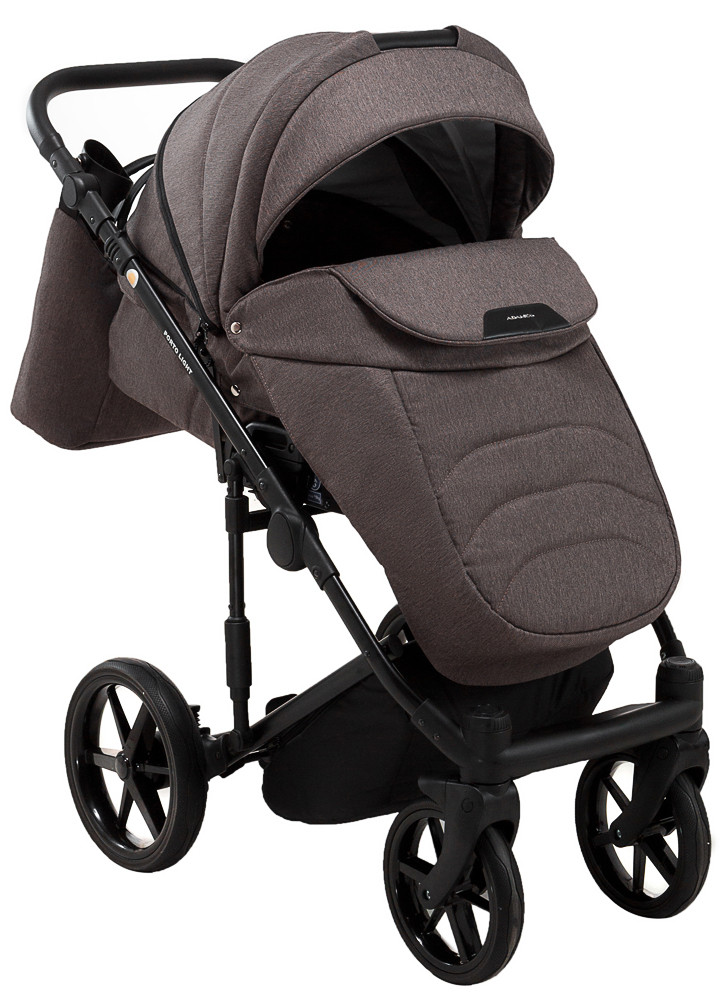 Коляска 2 в 1 Adamex Porto Light Tip TK-21 шоколад - Зображення 7