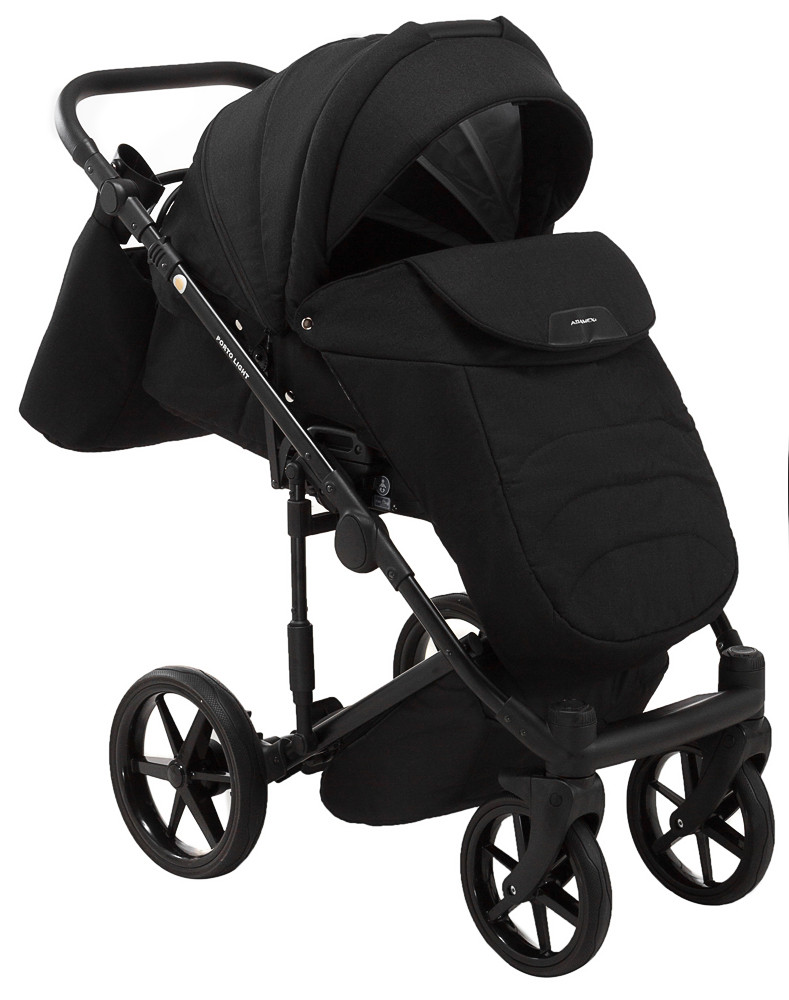 Коляска 2 в 1 Adamex Porto Light Lux TK-53 чорний - Зображення 7