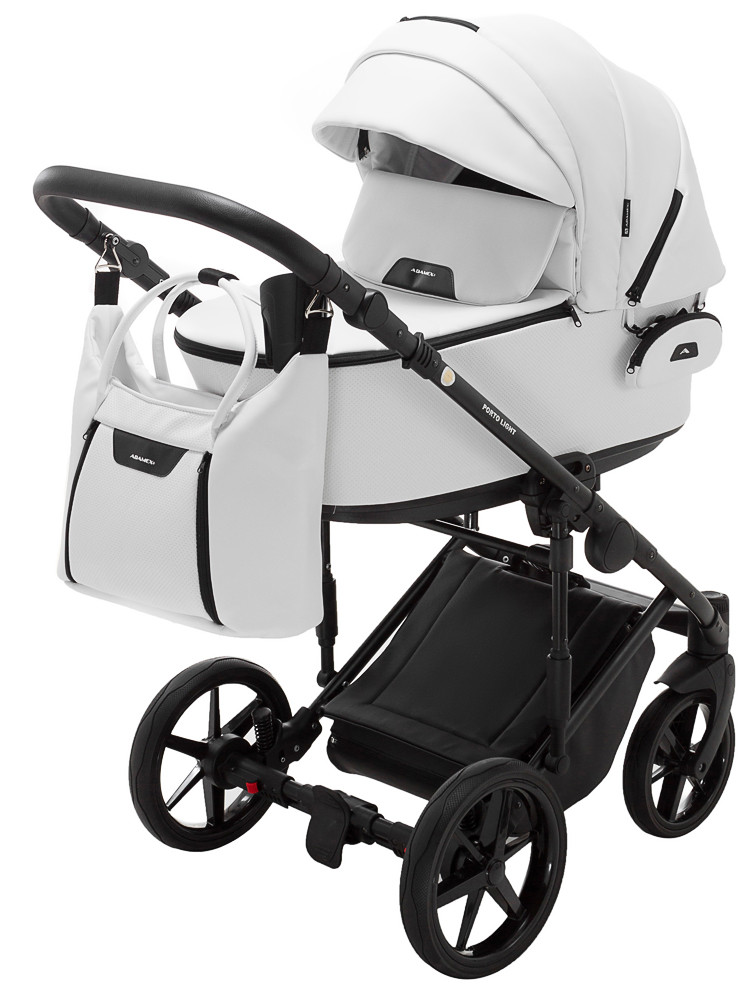 Коляска 2 в 1 Adamex Porto Light ECO SA-1 білий - Зображення 2