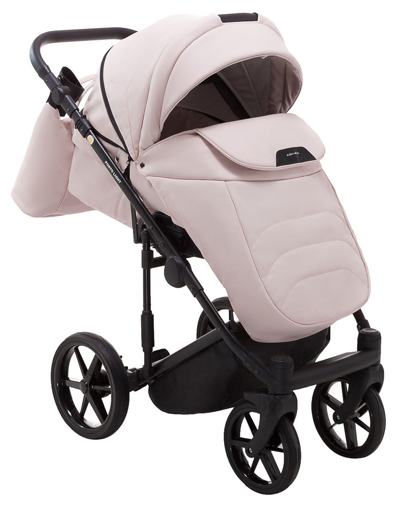 Коляска 2 в 1 Adamex Porto Light ECO SA-15 рожевий пудра - Зображення 6