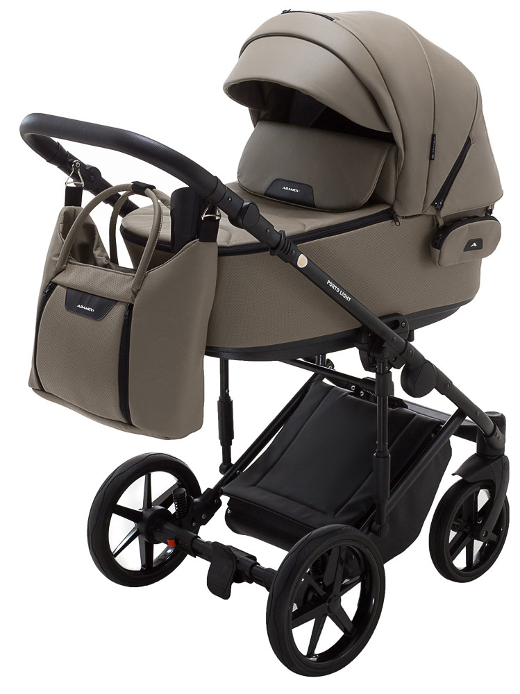Коляска 2 в 1 Adamex Porto Light ECO SA-9 темний капучино - Зображення 2