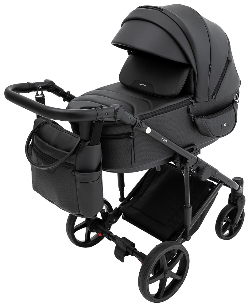 Коляска 2 в 1 Adamex Zico Eco Sa-2 чорний - Зображення 2