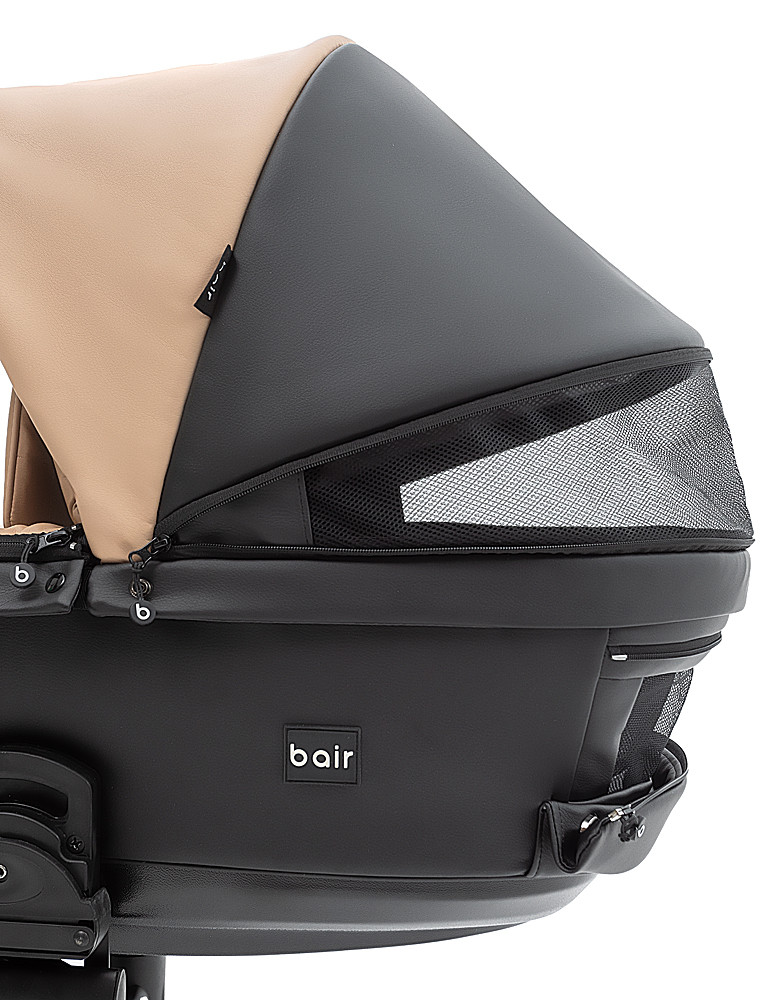Коляска 2 в 1 для двійні Bair Kiwi DUO ECO BKD-18/15 капучино / чорний - Зображення 8