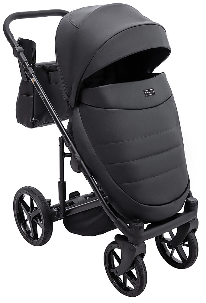 Коляска 2 в 1 Adamex Locco Eco SA-2 чорний - Зображення 7