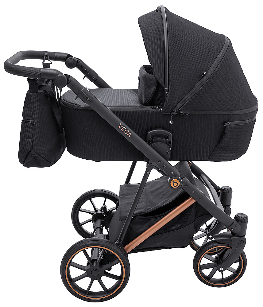 Коляска 2 в 1 Bair Vega Soft VSM-05 black magma чорний - Зображення 3