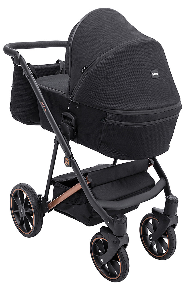 Коляска 2 в 1 Bair Vega Soft VSM-05 black magma чорний - Зображення 4