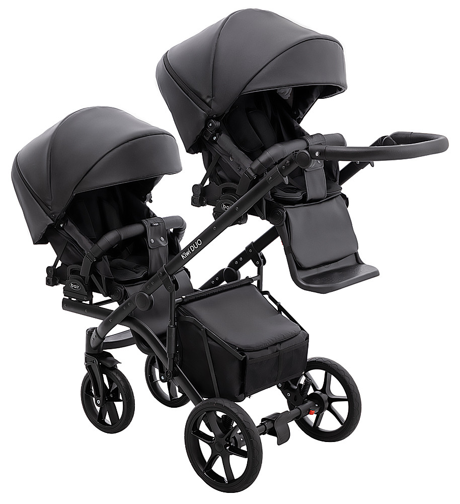 Коляска 2 в 1 для двійні Bair Kiwi DUO ECO BKD-15 чорний - Зображення 9