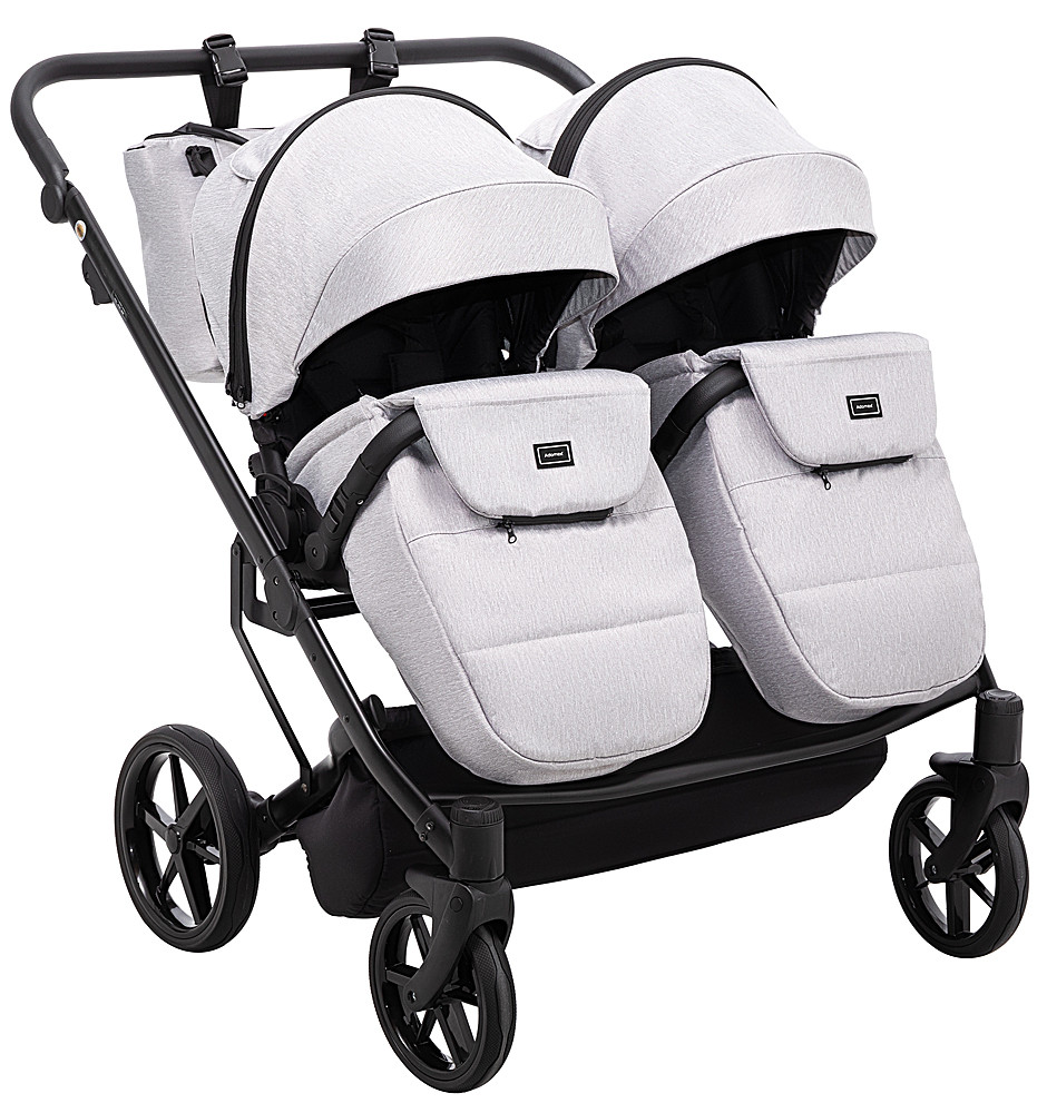 Коляска 2 в 1 для двійні Adamex Leo Duo Tip TK-1 світло-сірий - Зображення 7