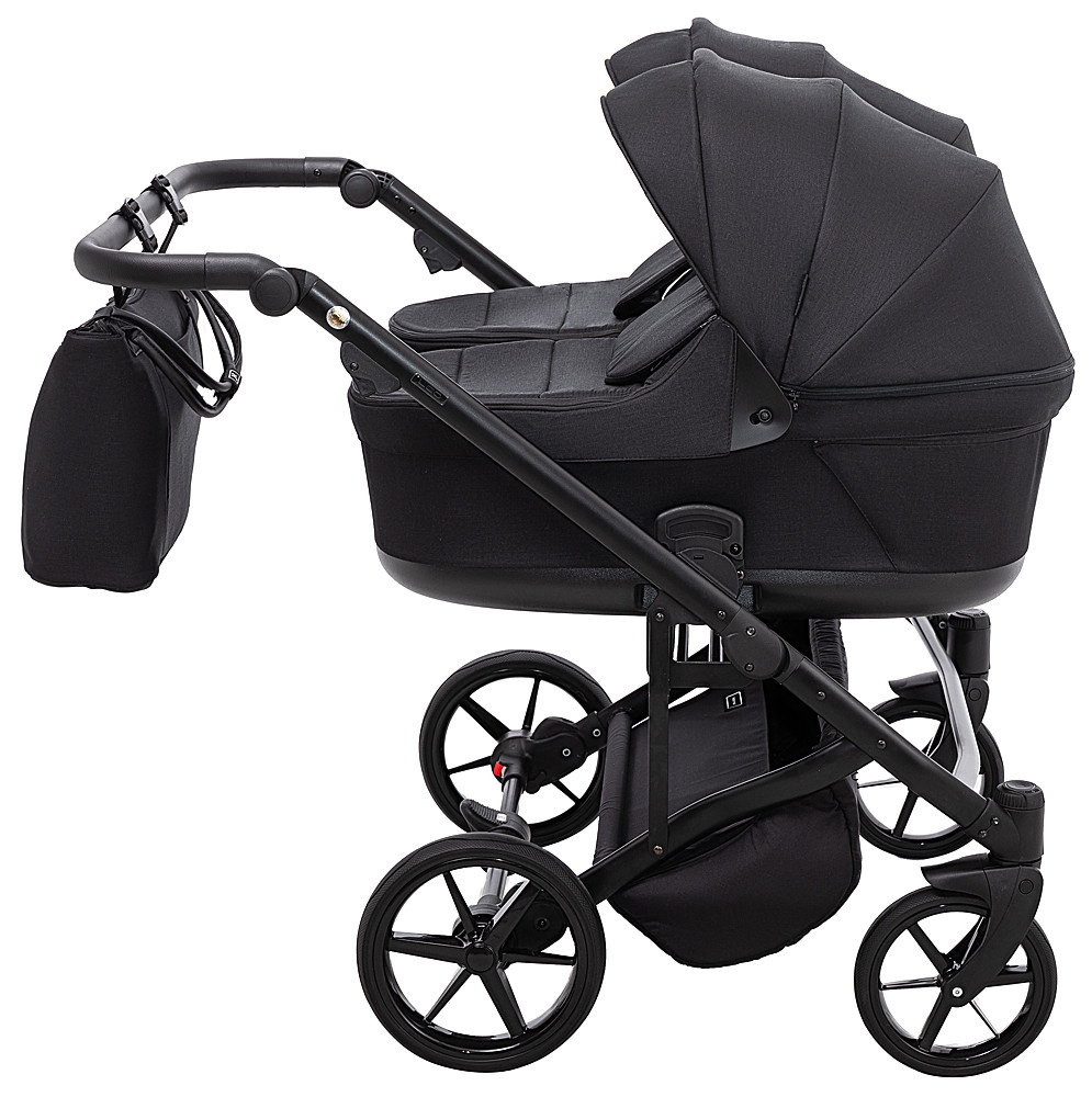Коляска 2 в 1 для двійні Adamex Leo Duo Tip TK-53 чорний - Зображення 3