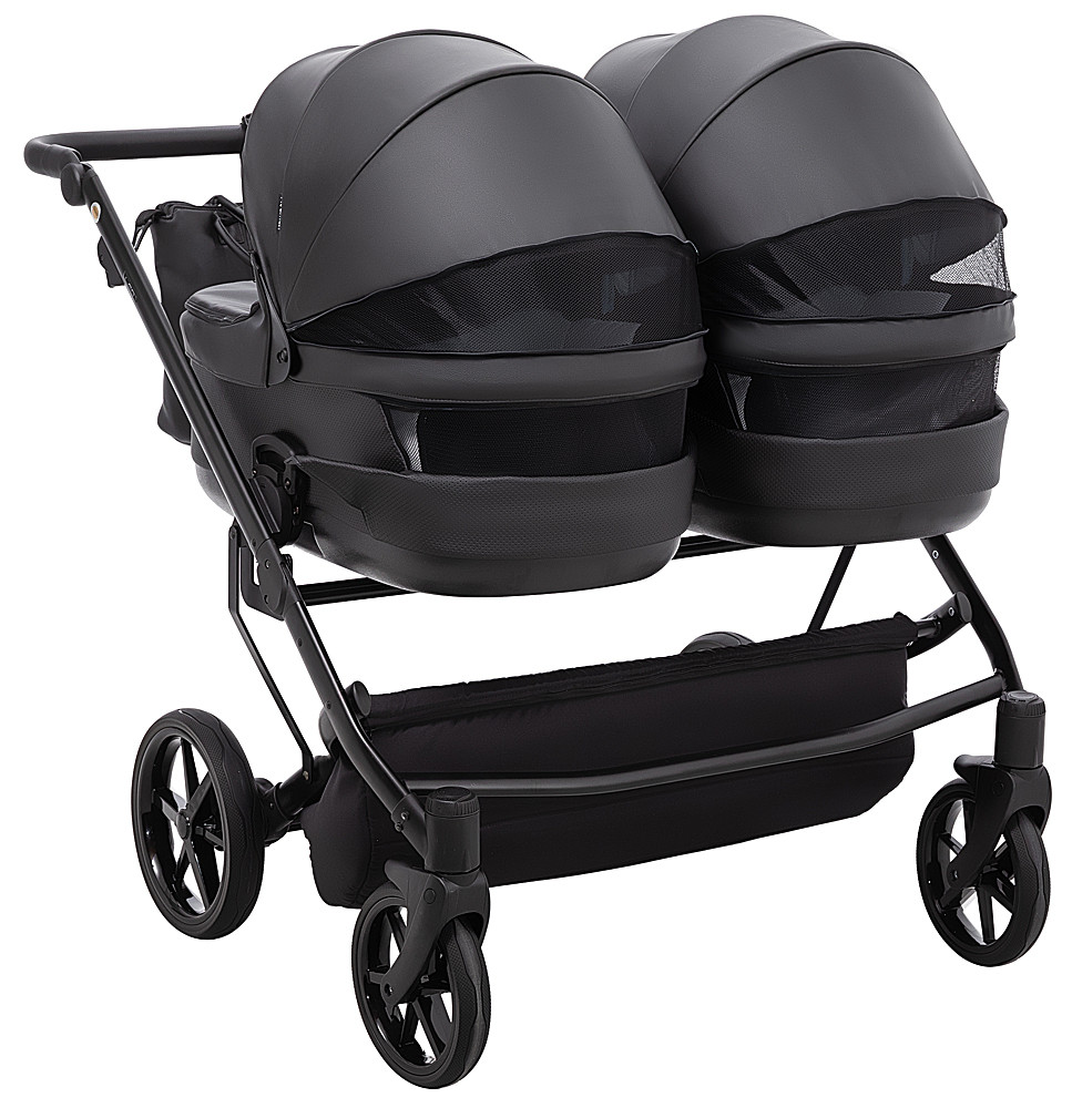 Коляска 2 в 1 для двійні Adamex Leo Duo Eco SA-2 чорний - Зображення 6