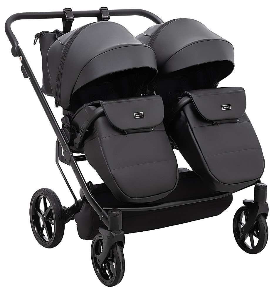 Коляска 2 в 1 для двійні Adamex Leo Duo Eco SA-2 чорний - Зображення 7