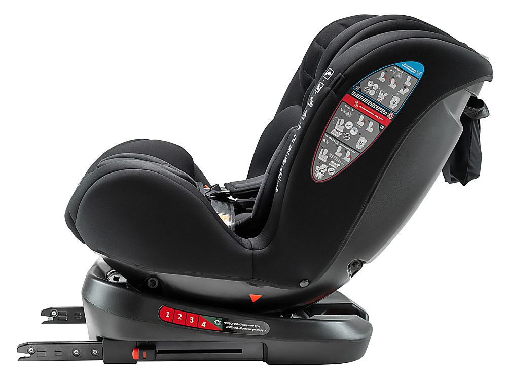 Автокрісло Bair Uno 360 i-size Iso-fix TB-01 total black - Зображення 6
