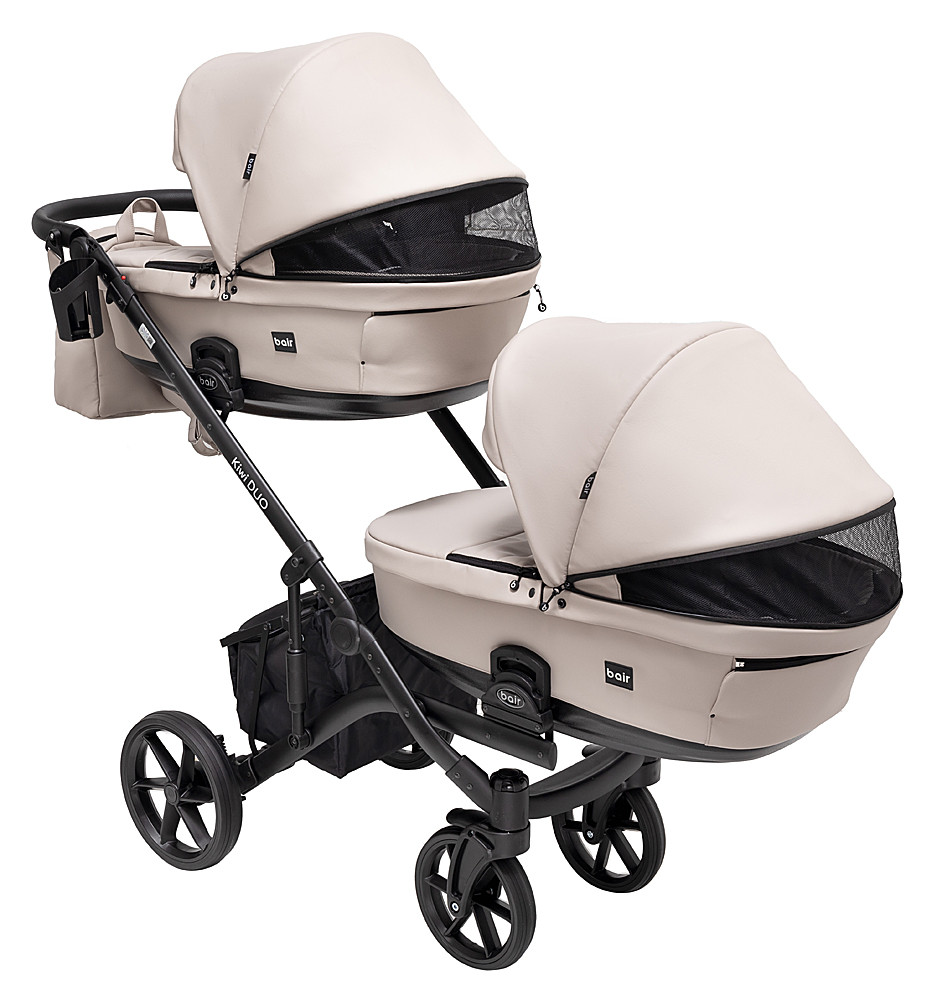 Коляска 2 в 1 для двійні Bair Kiwi DUO ECO BKD-33-1 капучино - Зображення 5