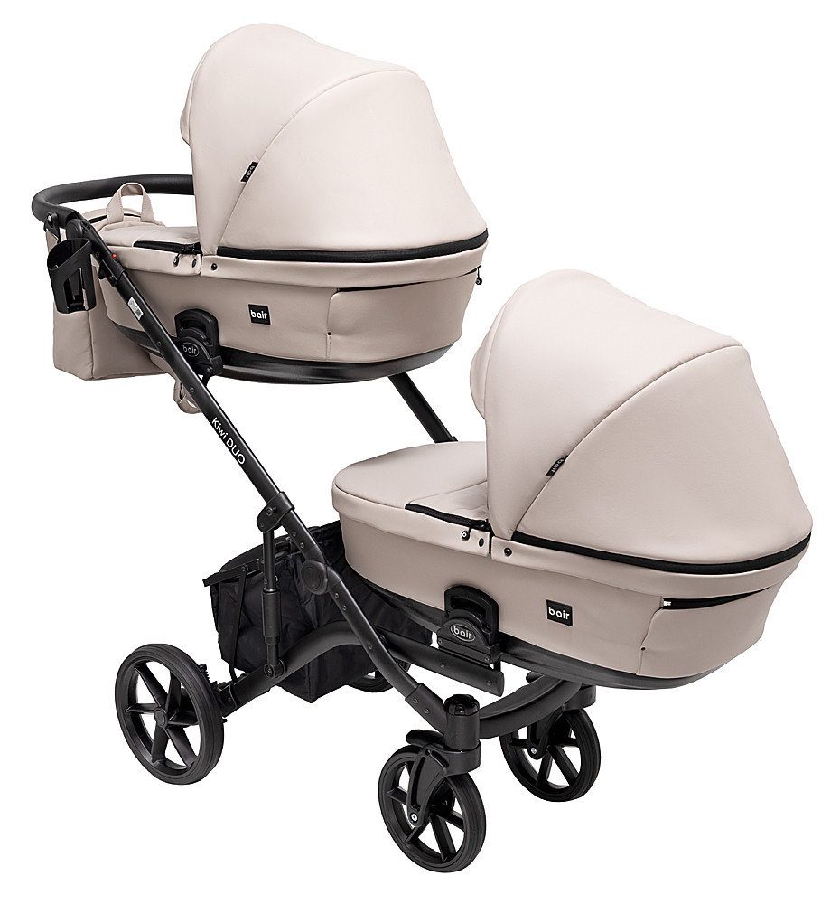 Коляска 2 в 1 для двійні Bair Kiwi DUO ECO BKD-33-1 капучино - Зображення 4