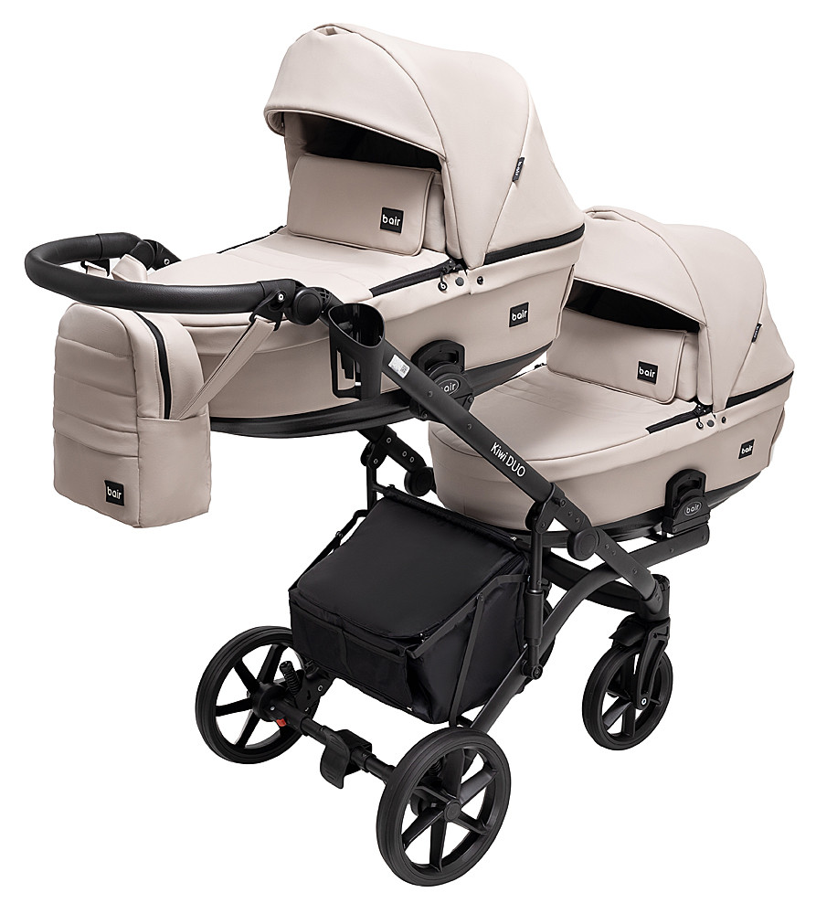 Коляска 2 в 1 для двійні Bair Kiwi DUO ECO BKD-33-1 капучино - Зображення 2