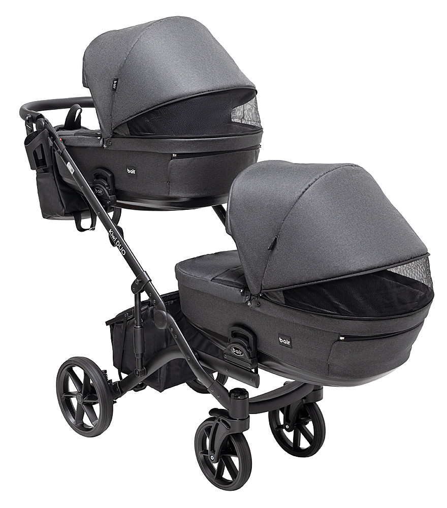 Коляска 2 в 1 для двійні Bair Kiwi DUO Soft BKD-219-1 графіт - Зображення 5