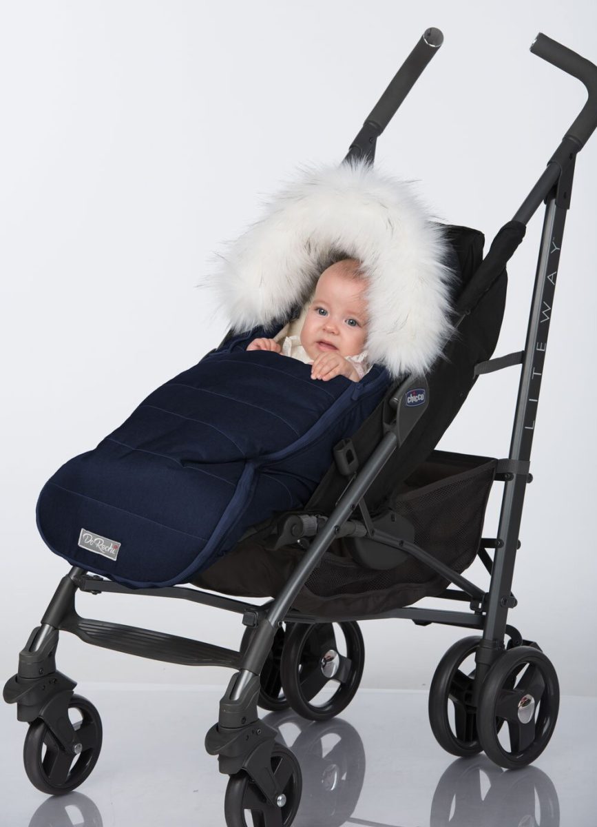 Baby XS на натуральній овчині Синій - Зображення 4